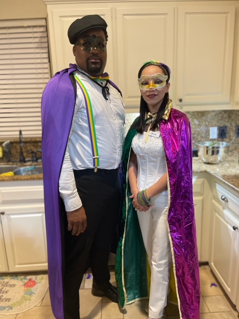 Mardi Gras party characters