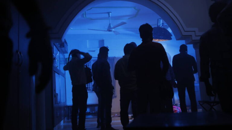 slihouette of people at home